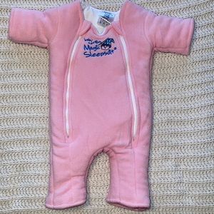 NWOT Pink Baby Merlin’s Magic Sleep Suit Size Small 3-6 Months 12-18lbs